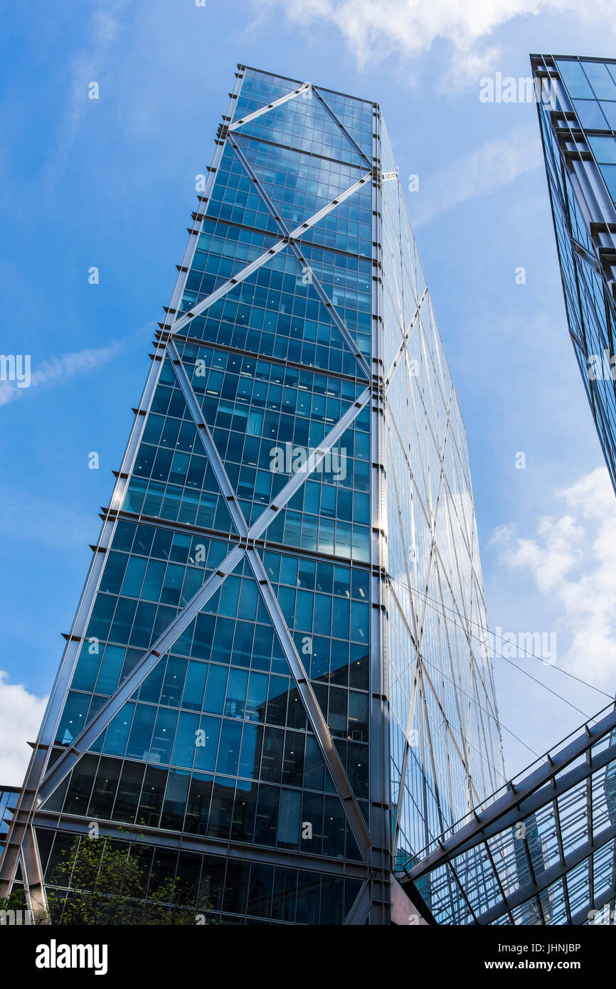 Der Broadgate Tower ist ein Wolkenkratzer in Londons wichtigsten Finanzviertel, die City of London, England, UK Stockfoto