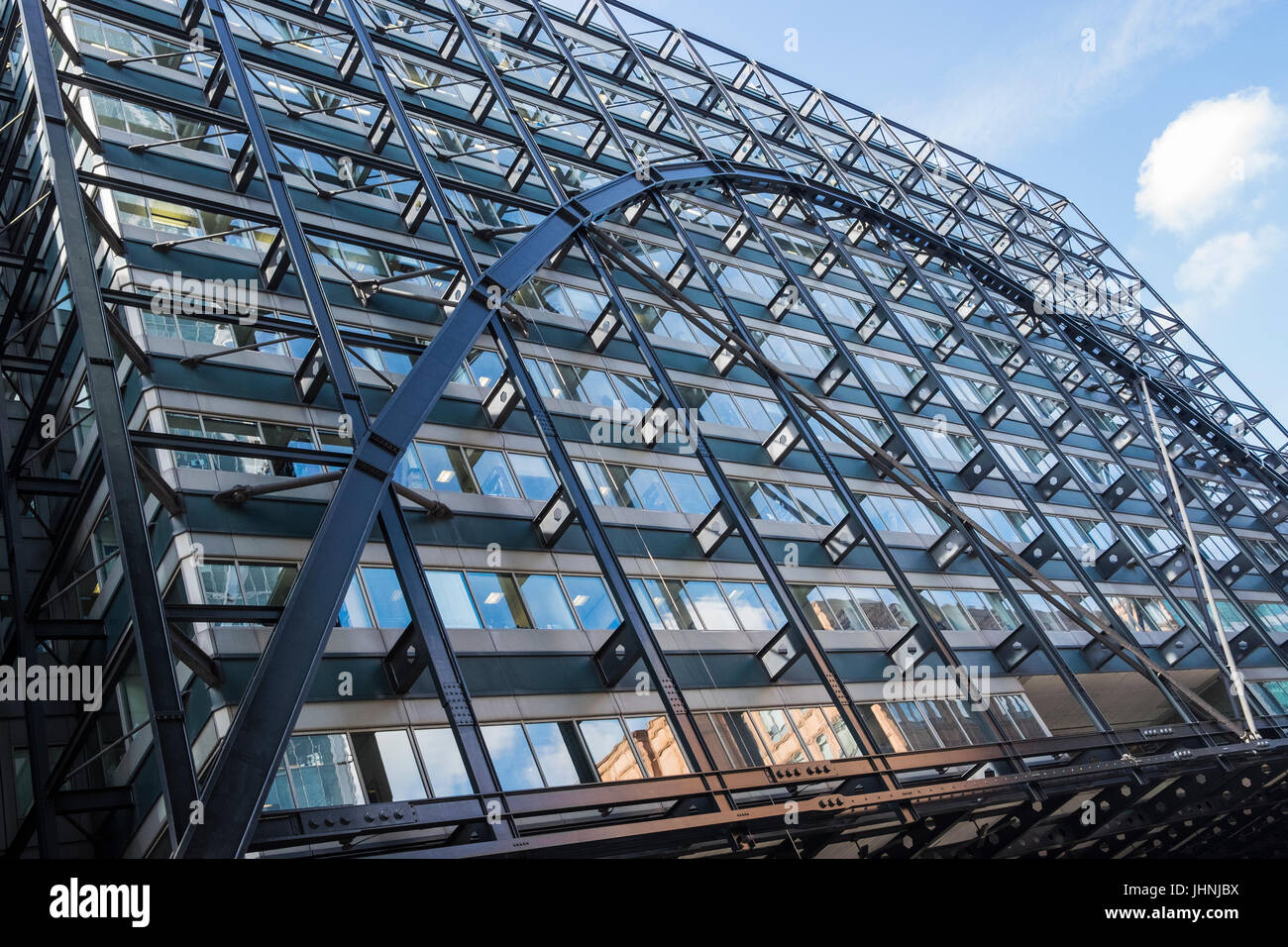 Austausch von Haus Teil des Anwesens Broadgate bei Liverpool Street, City of London, England, U.K Stockfoto