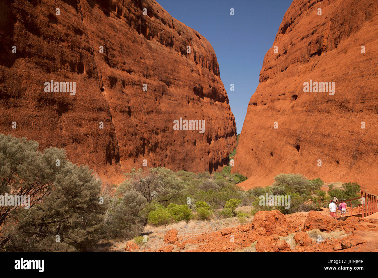 In und um die massiven Kata Tjuta (Olgas) Zentral-Australien Stockfoto