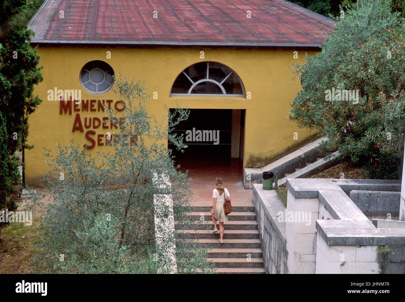 Gardone Riviera, Gardasee (Italien) das Vittoriale, letzte Heimat und Gedenkmuseum des Dichters Gabriele D'Annunzio Stockfoto