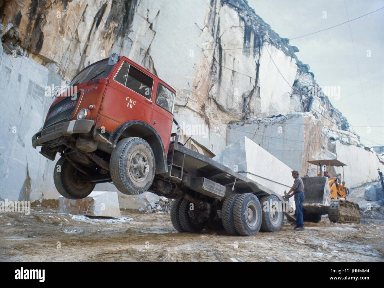 Carrara (Toskana, Italien), Marmor-Steinbrüche Stockfoto