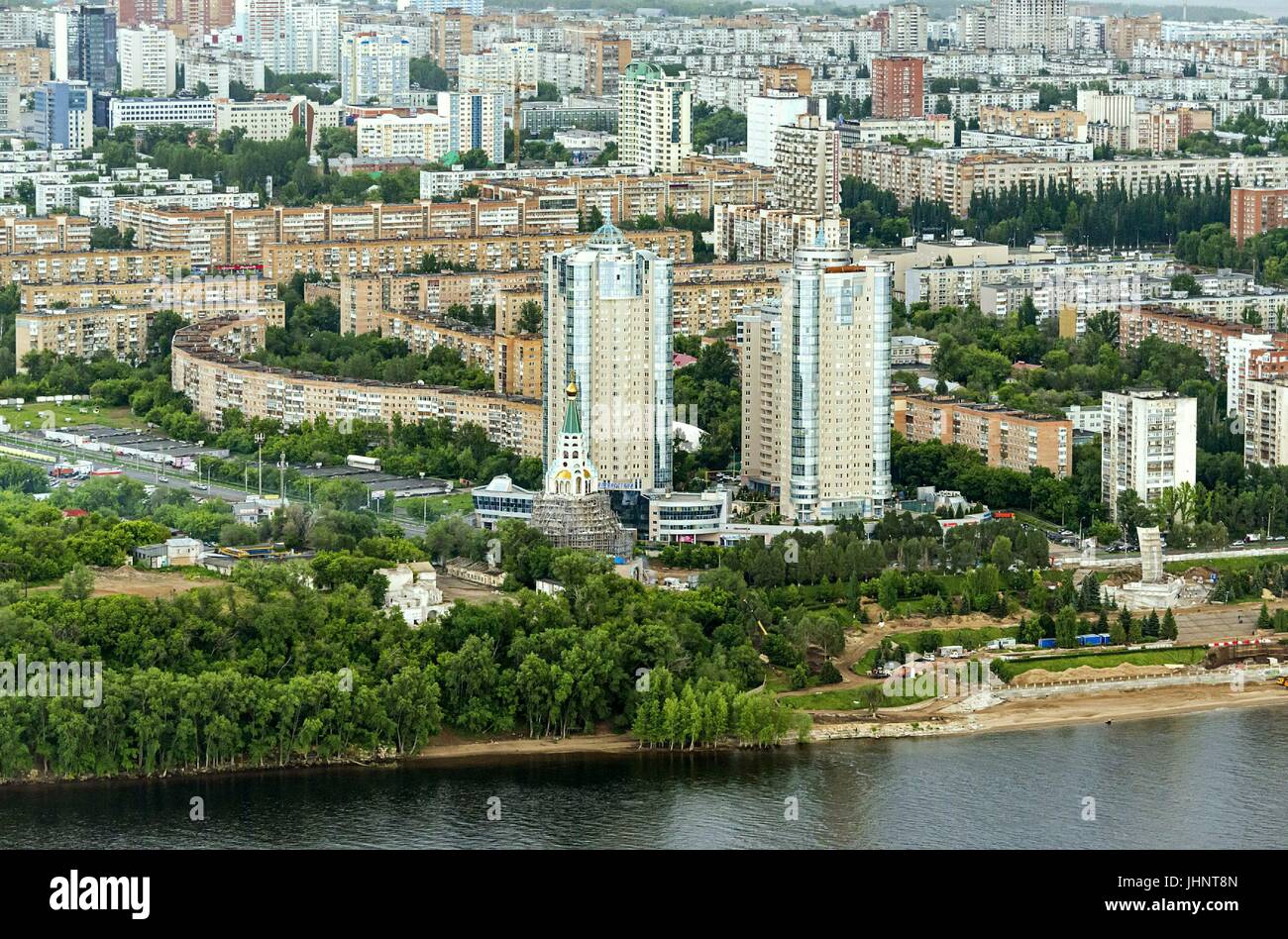 Russland. Oblast Samara. Samara Stadt. Wolga Stockfoto