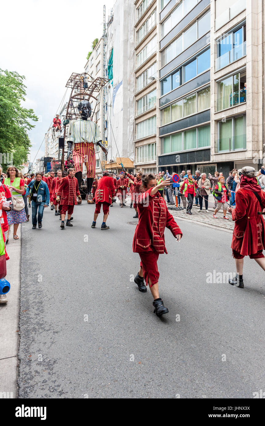 Belgien, Antwerpen, De Reuzen - The Giants von Royal de Luxe - Zomer van Antwerpen 2015 Stockfoto