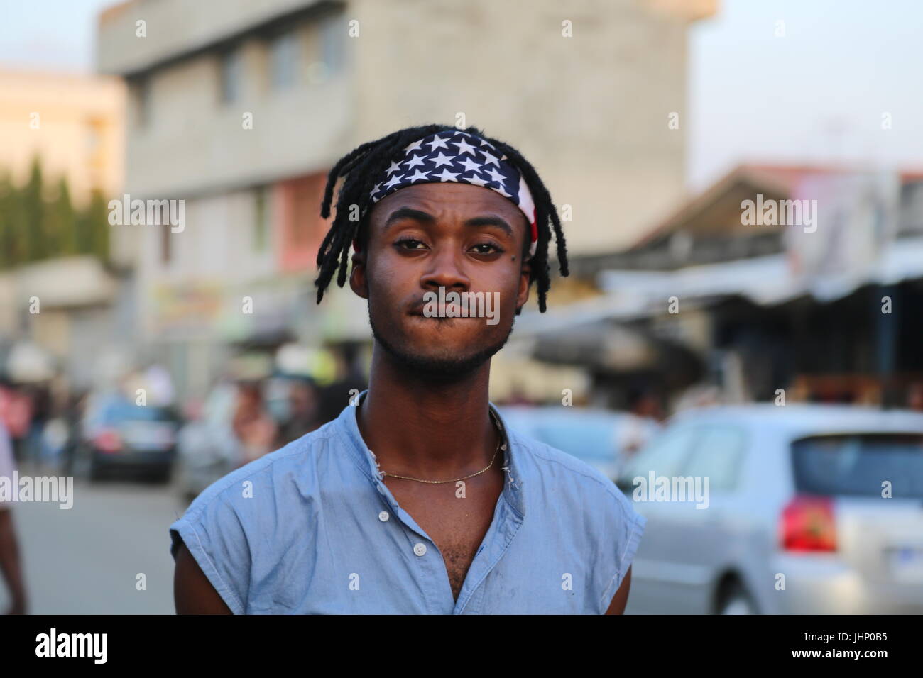 Ivory-Coast Frauen Skin Whitening Business Stockfoto