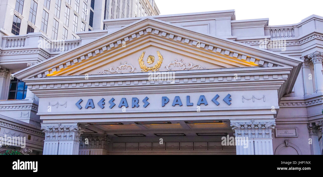 Caesars Palace in Las Vegas - LAS VEGAS / NEVADA - 25. April 2017 Stockfoto