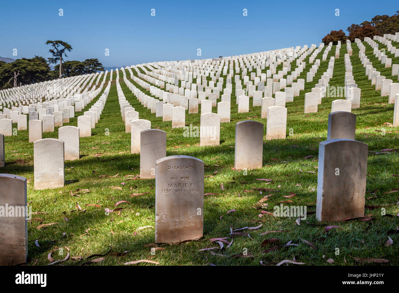 San Francisco-Staatsangehörig-Kirchhof, San Francisco, Kalifornien, USA Stockfoto