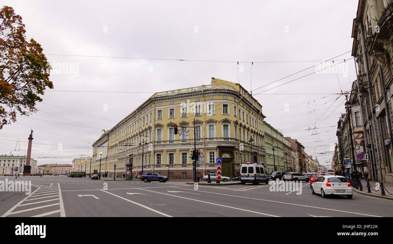 Sankt Petersburg, Russland - 10. Oktober 2016. Altbauten in der Innenstadt von Sankt Petersburg, Russland. St. Petersburg ist die meisten westlichen Stadt Russlands, als Stockfoto