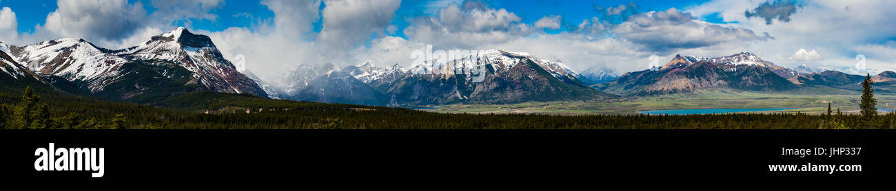 Malerische Ansichten von Waterton Nationalpark Alberta Kanada Stockfoto