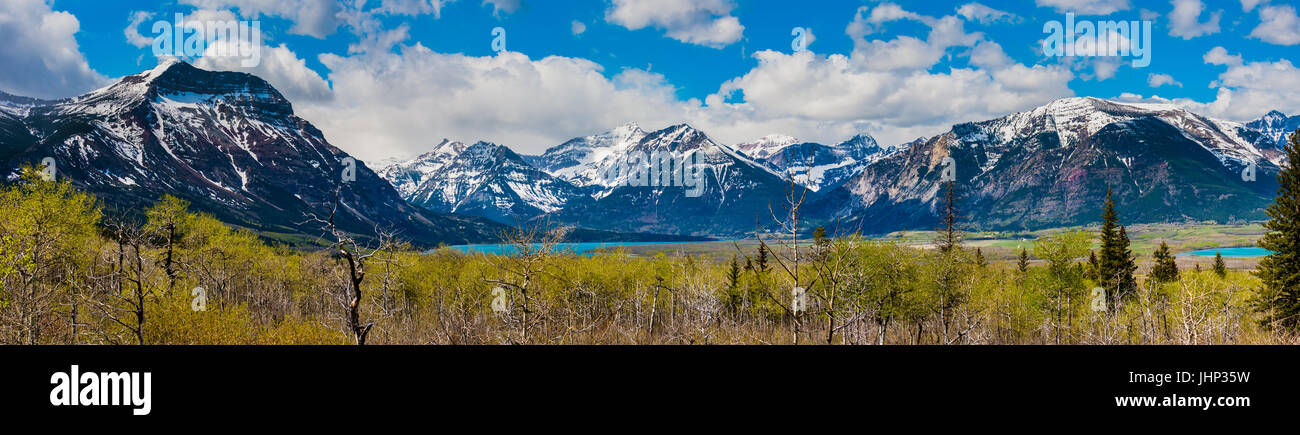 Malerische Ansichten von Waterton Nationalpark Alberta Kanada Stockfoto