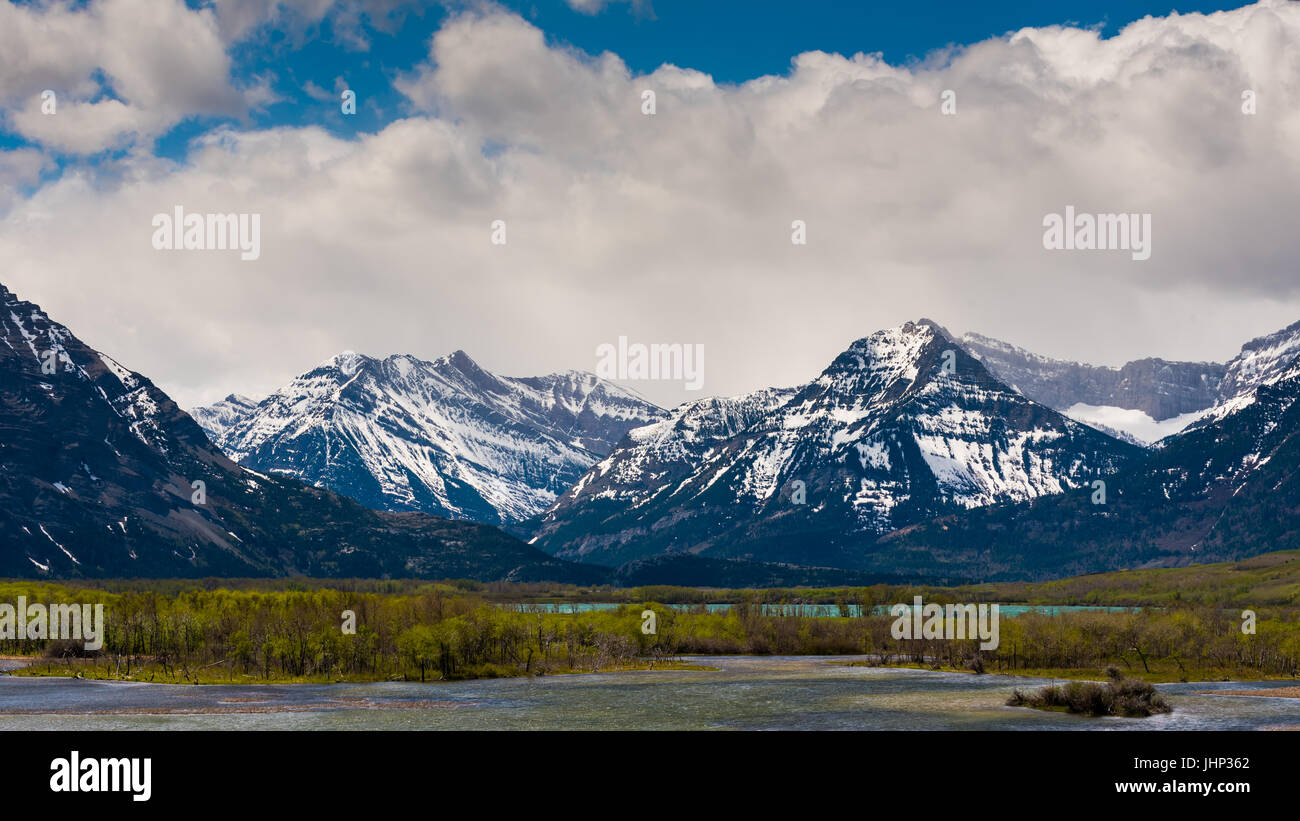 Malerische Ansichten von Waterton Nationalpark Alberta Kanada Stockfoto