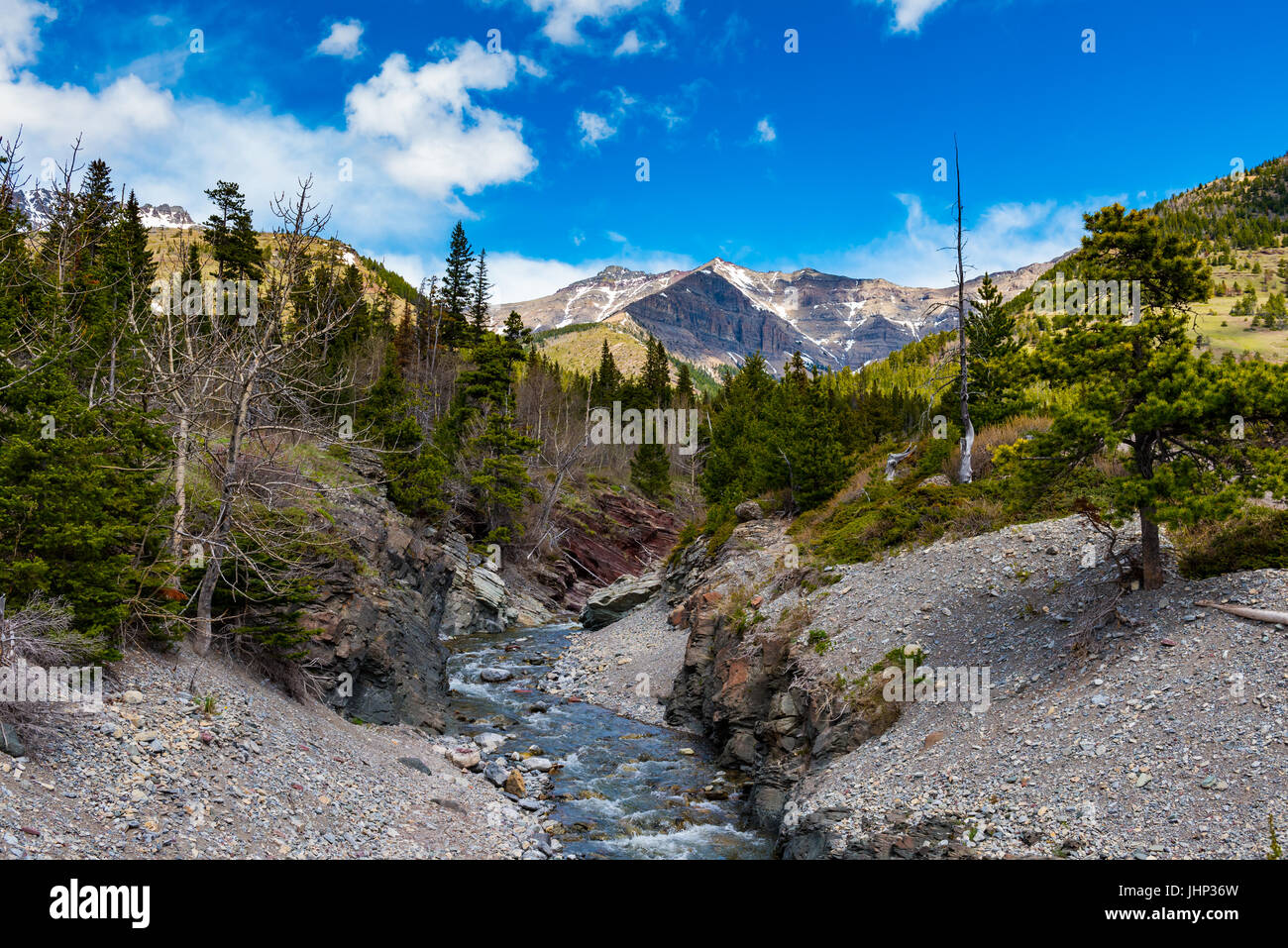 Malerische Ansichten von Waterton Nationalpark Alberta Kanada Stockfoto