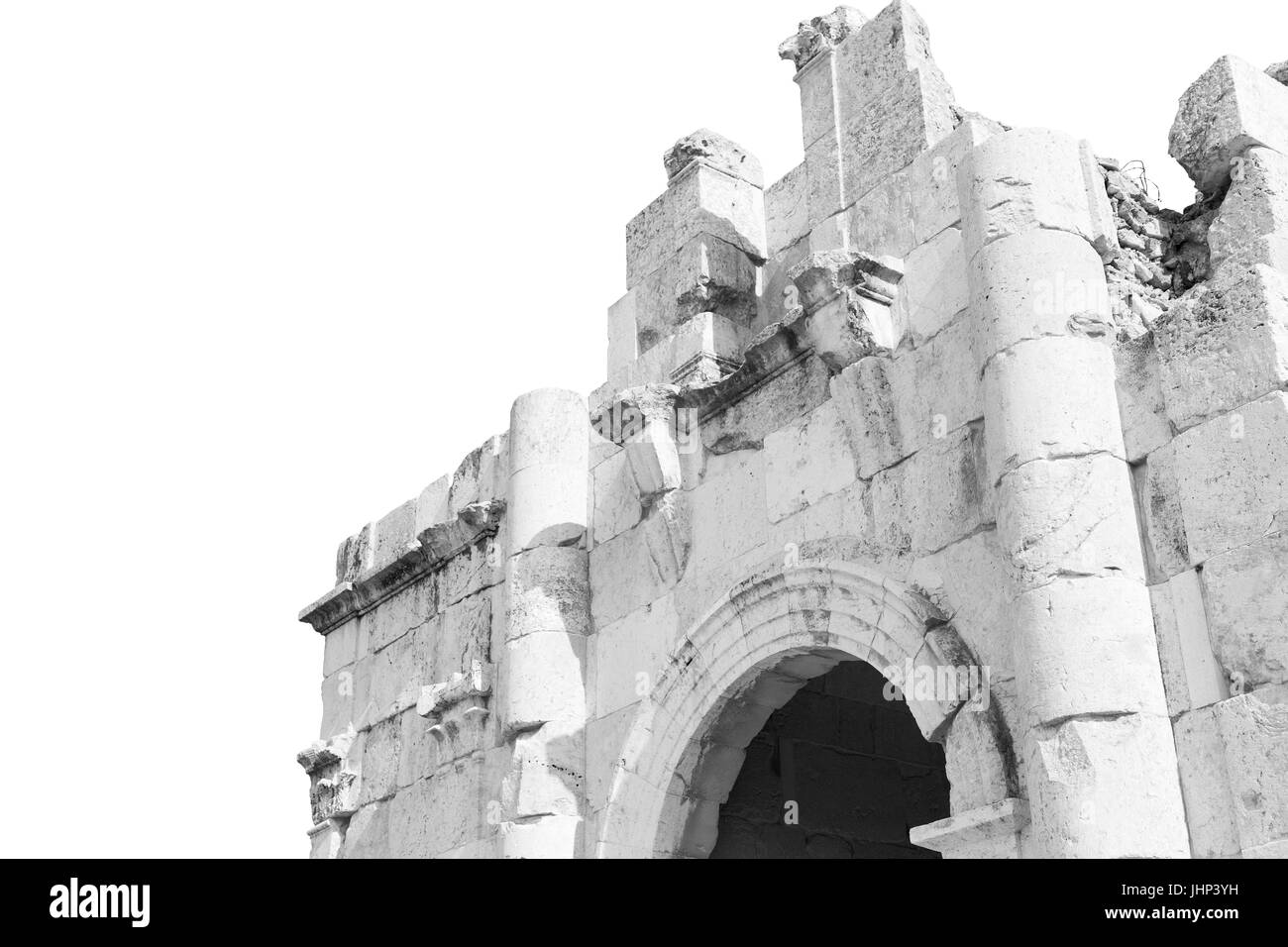 in Jerash Jordan der Antike archäologische Seite klassisches Erbe für Touristen Stockfoto