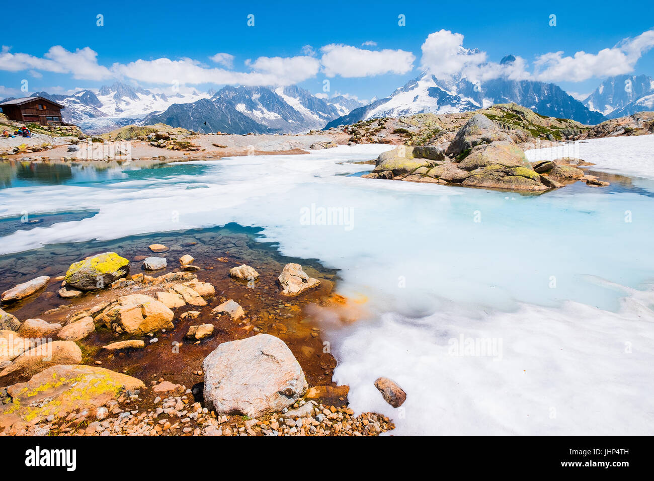 Der Lac Blanc, Chamonix, Frankreich Stockfoto