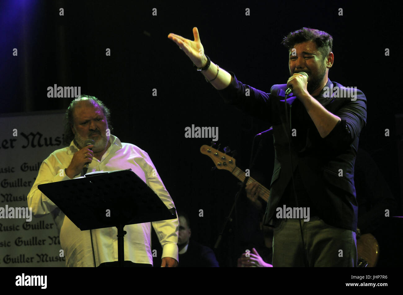 25. November 2016. Barcelona Spanien. VI-Flamenco und andere Vögel-Edition. Zeige alle PARRITA mit eingeladenen KünstlerInnen und Künstler: Miguel Poveda, Mara Rey Maruja Garr Stockfoto