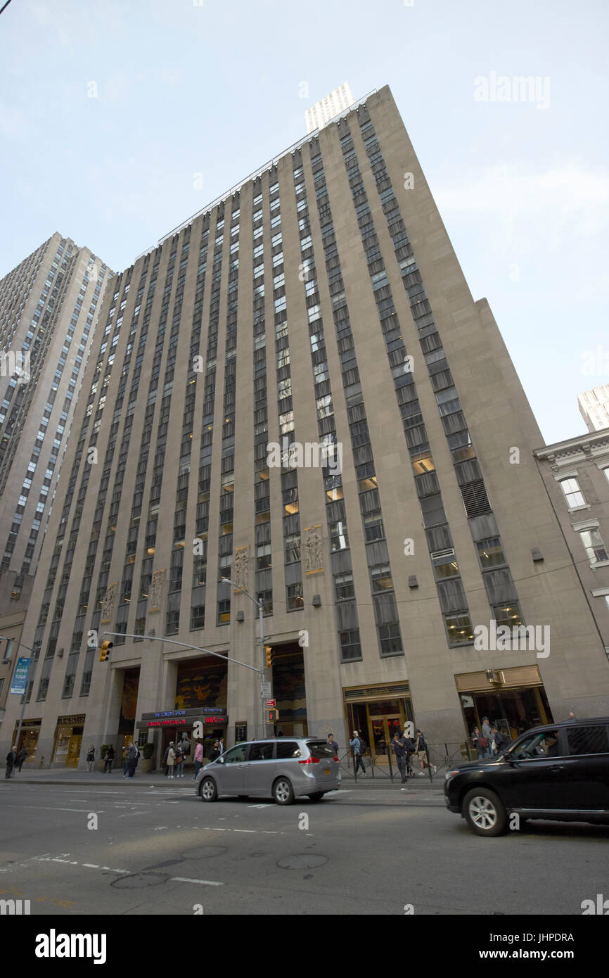 30 Rockefeller Plaza Comcast Gebäude New York City USA Stockfoto