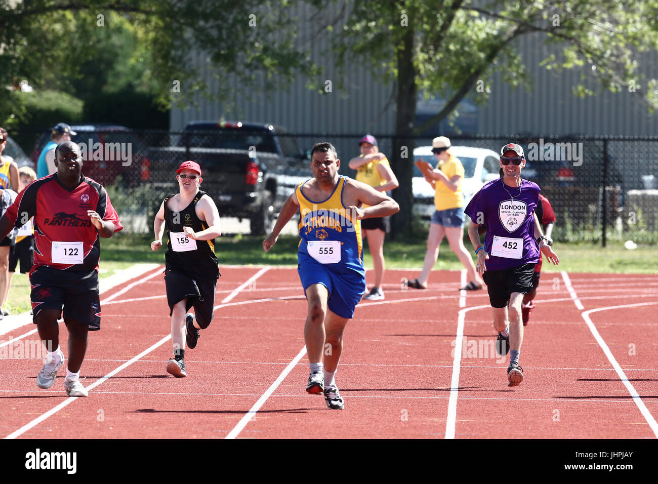 Team London Special Olympics in Brantford Ontario 2017 Stockfoto