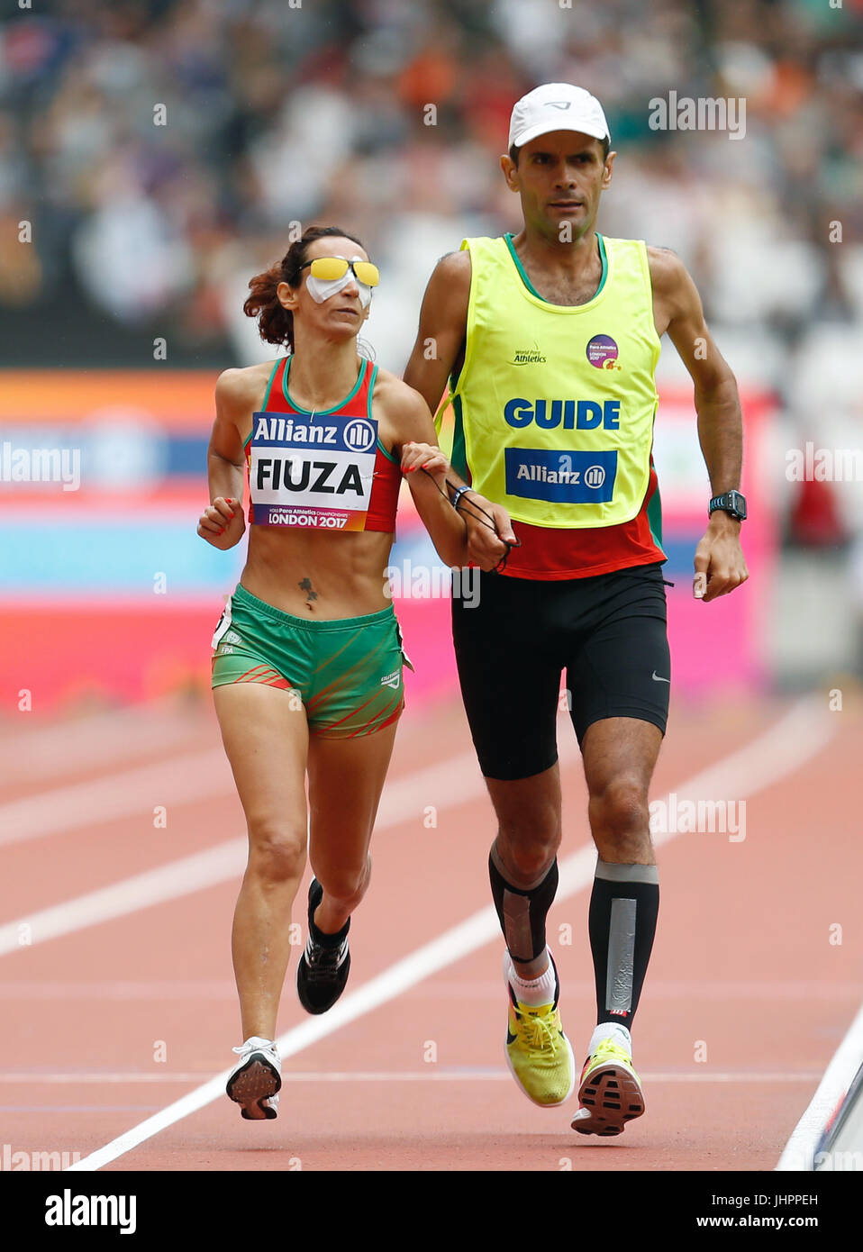 Portugals Maria Fiuza während der Frauen 1500 m Serie 1 Tag zwei der 2017 Para Leichtathletik-Weltmeisterschaften in London Stadion. Stockfoto