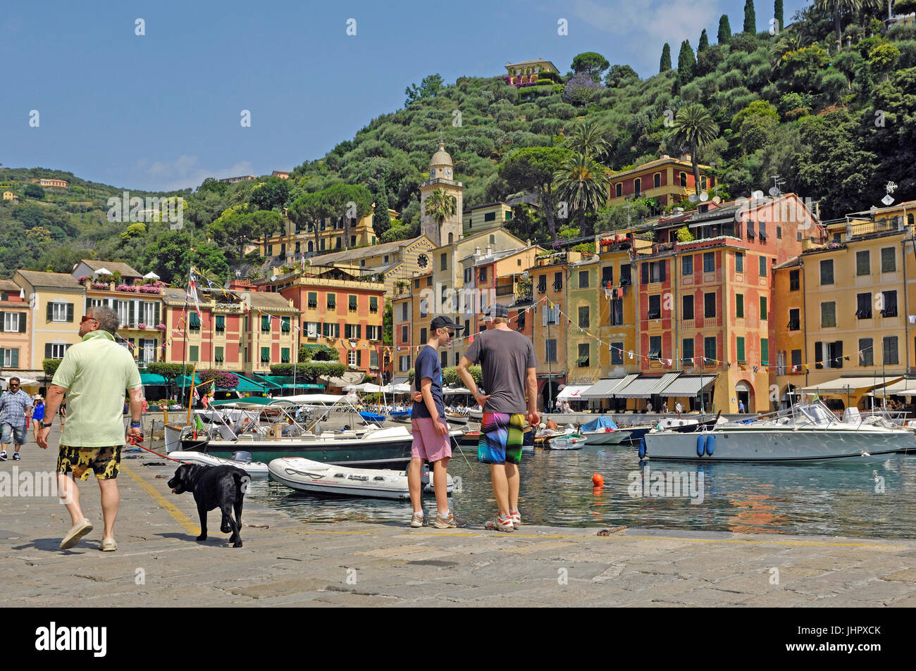 Portofino - Liguarian Hafen Ferienort, Ligurien, Italien Stockfoto