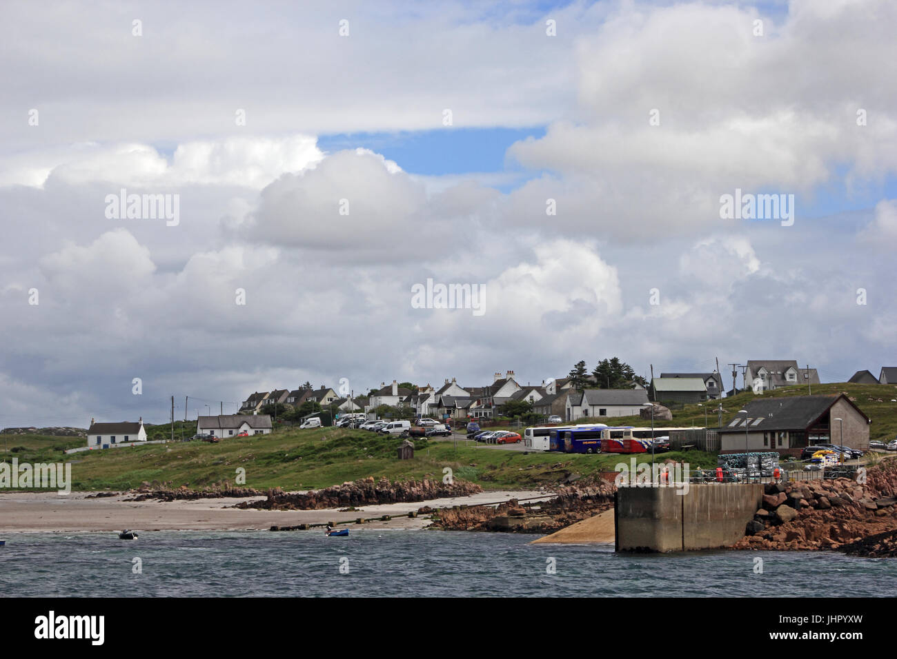Fährhafen, Fionnphort, Isle of Mull, Schottland Stockfoto