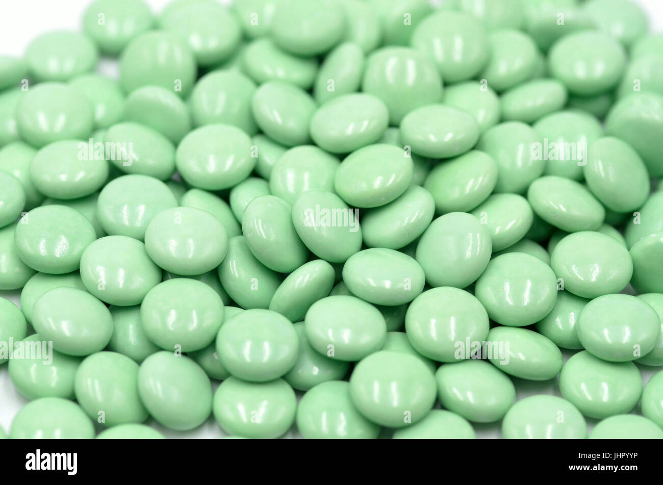 grüne Medizin Tabletten Stockfoto