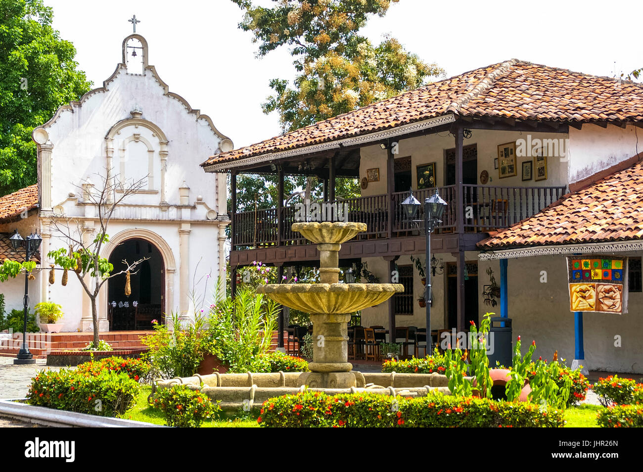 Typischen kolonialen Dorf Mi Pueblito in Panama City, Panama Stockfoto