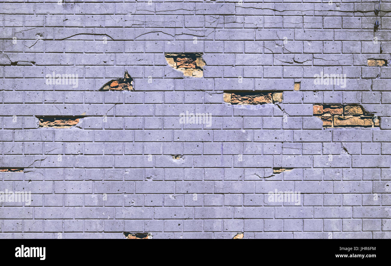 Vintage Wand Hintergrund - Steinmauer mit Risse, Löcher und Stein Textur Stockfoto Vintage Wand Hintergrund - Steinmauer mit Risse, Löcher und Stein Textur Stockfoto