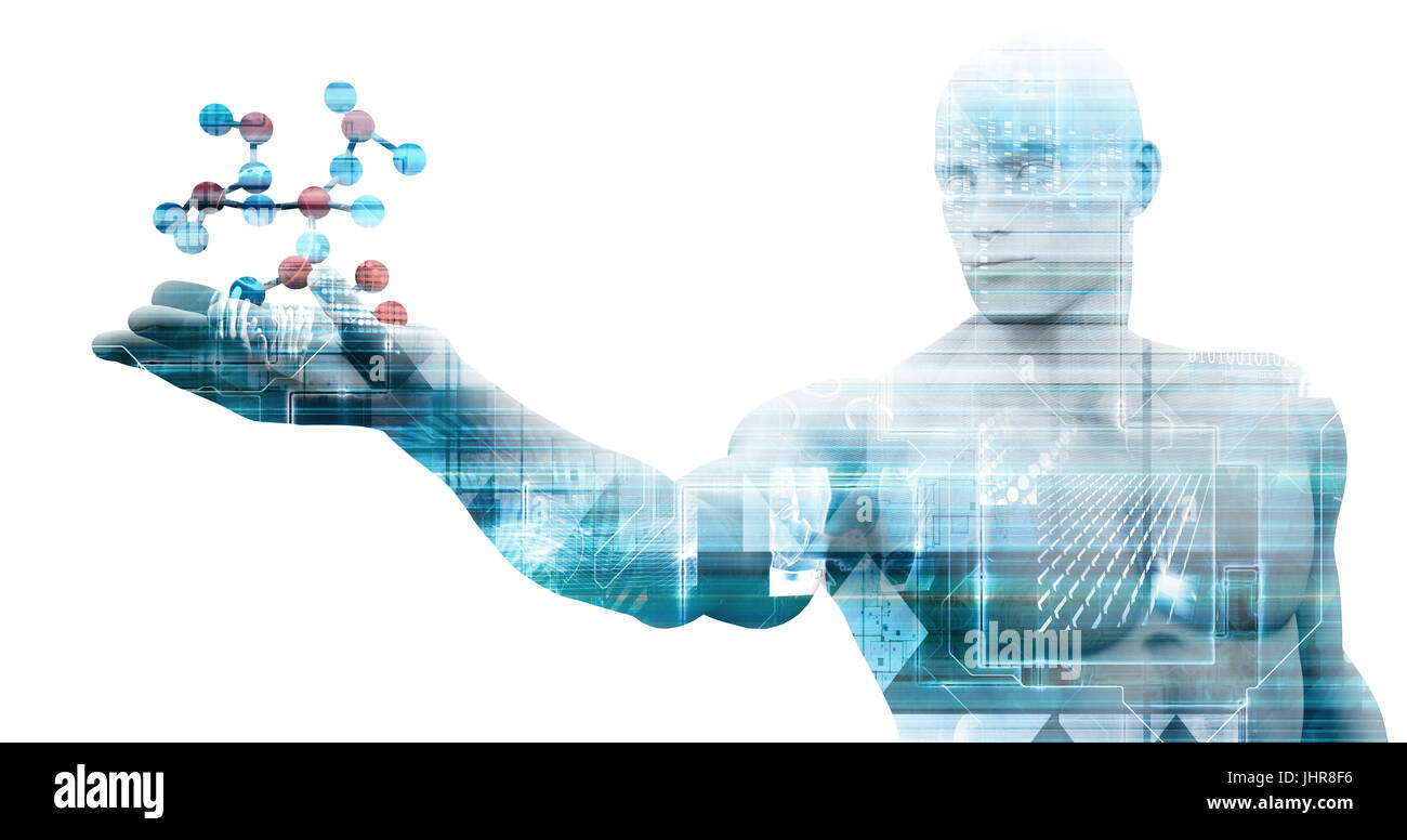 Eine saubere Medizintechnik Kunst abstrakt Stockfoto