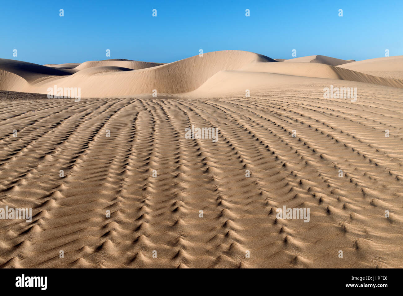 Schöner Sand Dünen der Wüste Lac Naila, Marokko. Stockfoto