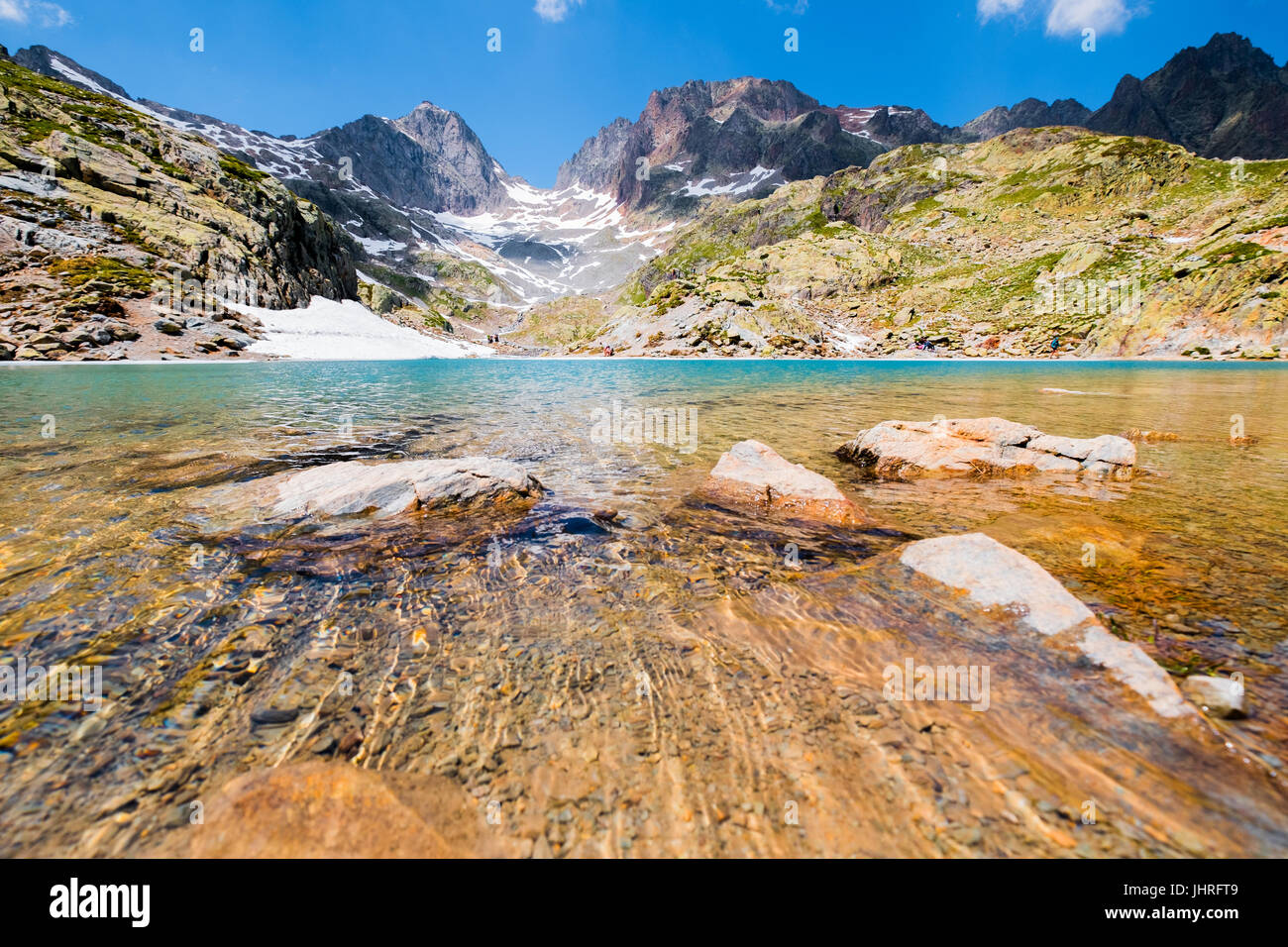 Der Lac Blanc, Chamonix, Frankreich Stockfoto