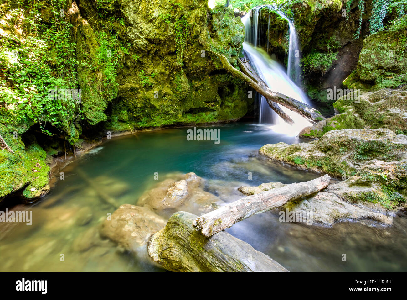 La Vaioaga-Wasserfall im Nationalpark Beusnita, Rumänien Stockfoto