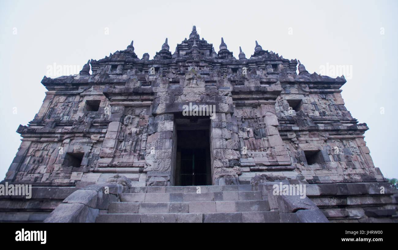 Candi Plaosan buddhistische Tempelanlage in Prambanan Yogyakarta Indonesien Stockfoto