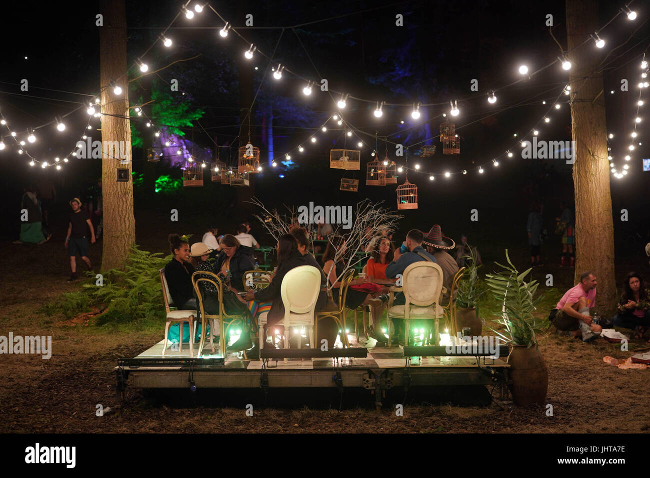 Latitude Festival, UK. 15. Juli 2017. Festivalbesucher am 3. Tag (Samstag) von 2017 Latitude Festival in Henham Park, Southwold in Suffolk. Foto: Samstag, 15. Juli 2017. Bildnachweis sollte lauten: Roger Garfield/Alamy Live News. Stockfoto