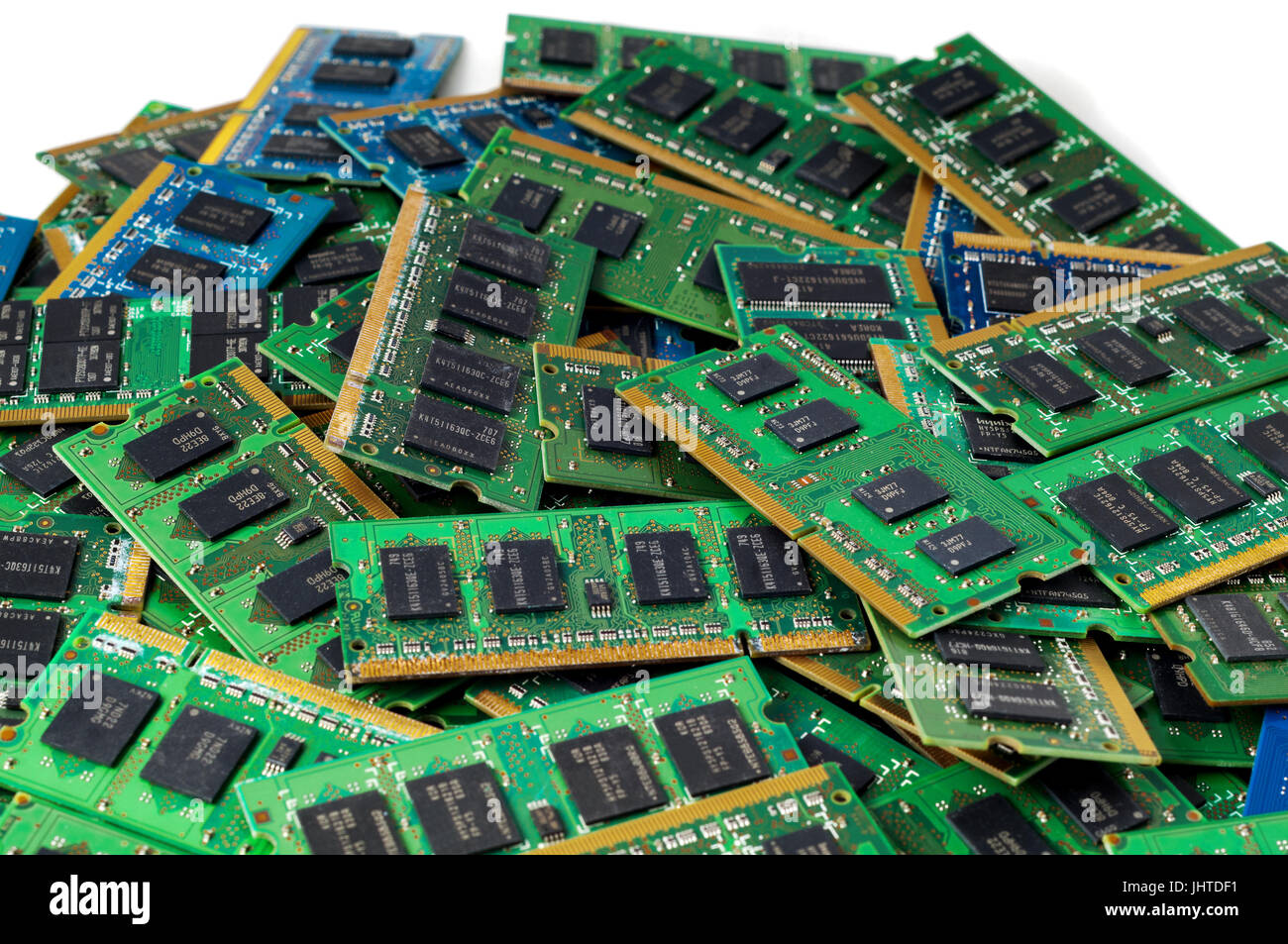 Reihe von Computer-Speicher - RAM - sodimm Stockfoto