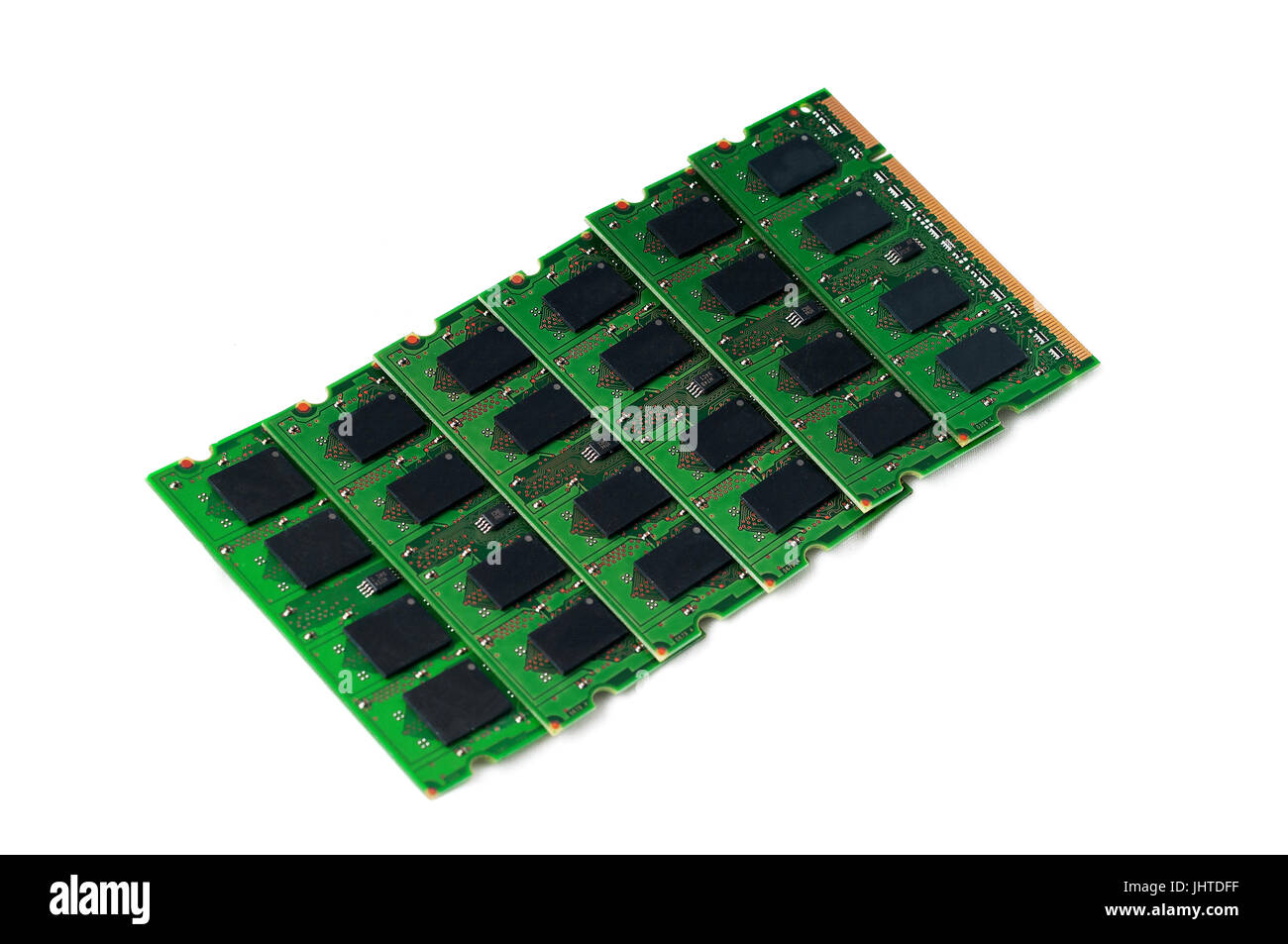 Reihe von Computer-Speicher - RAM - sodimm Stockfoto