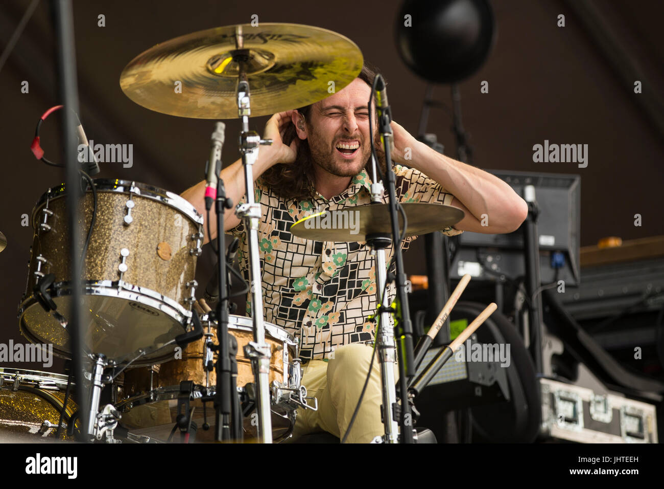 Die Joy Formidable führt am ersten Tag der Sloss Fest in Birmingham, Alabama Stockfoto