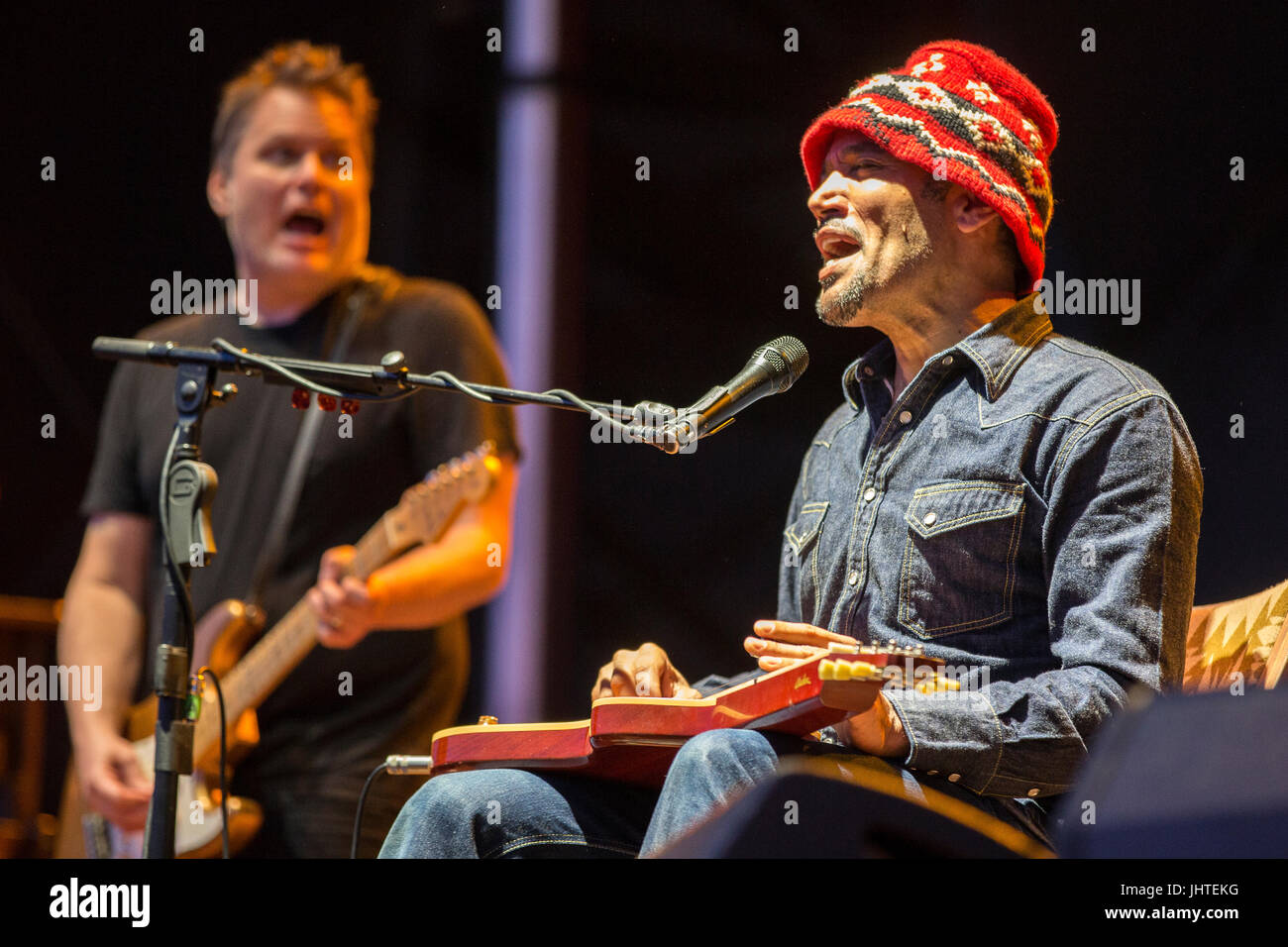 Ben Harper unschuldige Kriminelle Durchführen einer Sloss Fest, Birmingham, Alabama Stockfoto