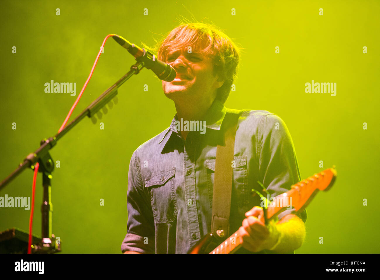 Death Cab für Cutie führt Tag einer Sloss Fest, Birmingham, Alabama Stockfoto