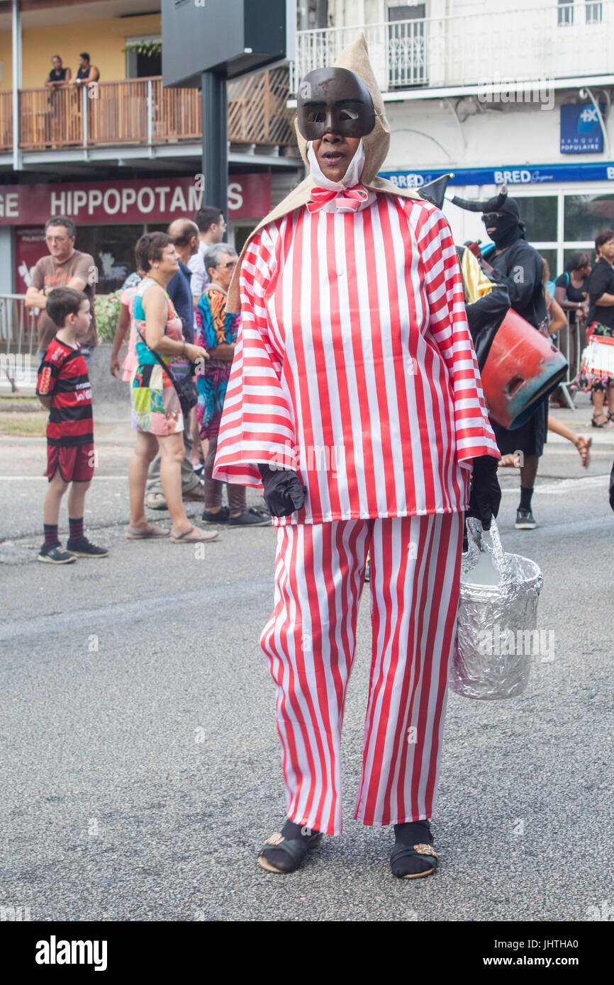 Afro-karibischen Stil Karneval in Cayenne, Französisch-Guayana. Stockfoto