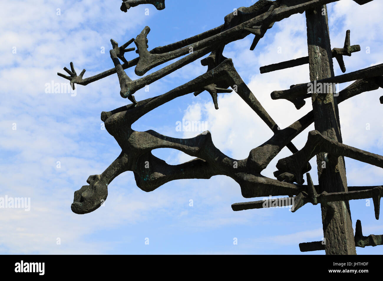 International-Denkmal-Skulptur von Nandor Glid, KZ Dachau, München, Bayern, Deutschland Stockfoto