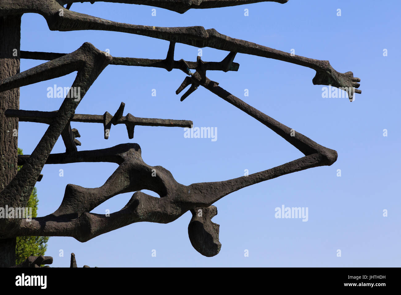 International-Denkmal-Skulptur von Nandor Glid, KZ Dachau, München, Bayern, Deutschland Stockfoto