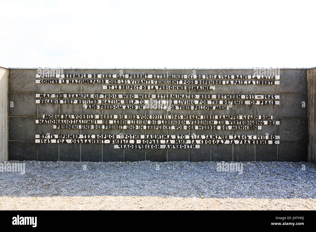 Bestandteil der internationalen Denkmal, KZ Dachau, München, Bayern, Deutschland Stockfoto