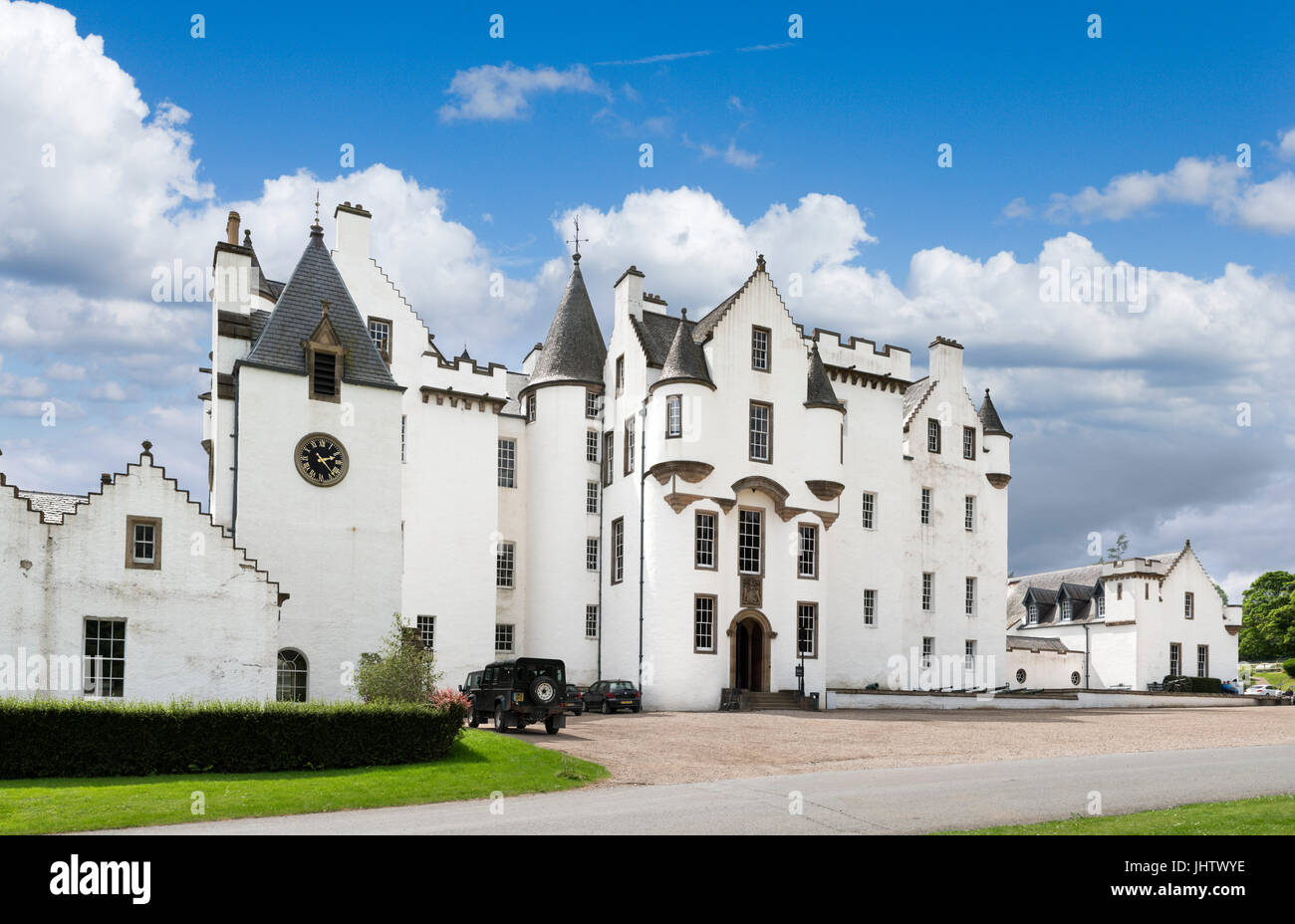 Blair Castle, Blair Atholl, Glen Garry, Perthshire, Schottland, UK Stockfoto