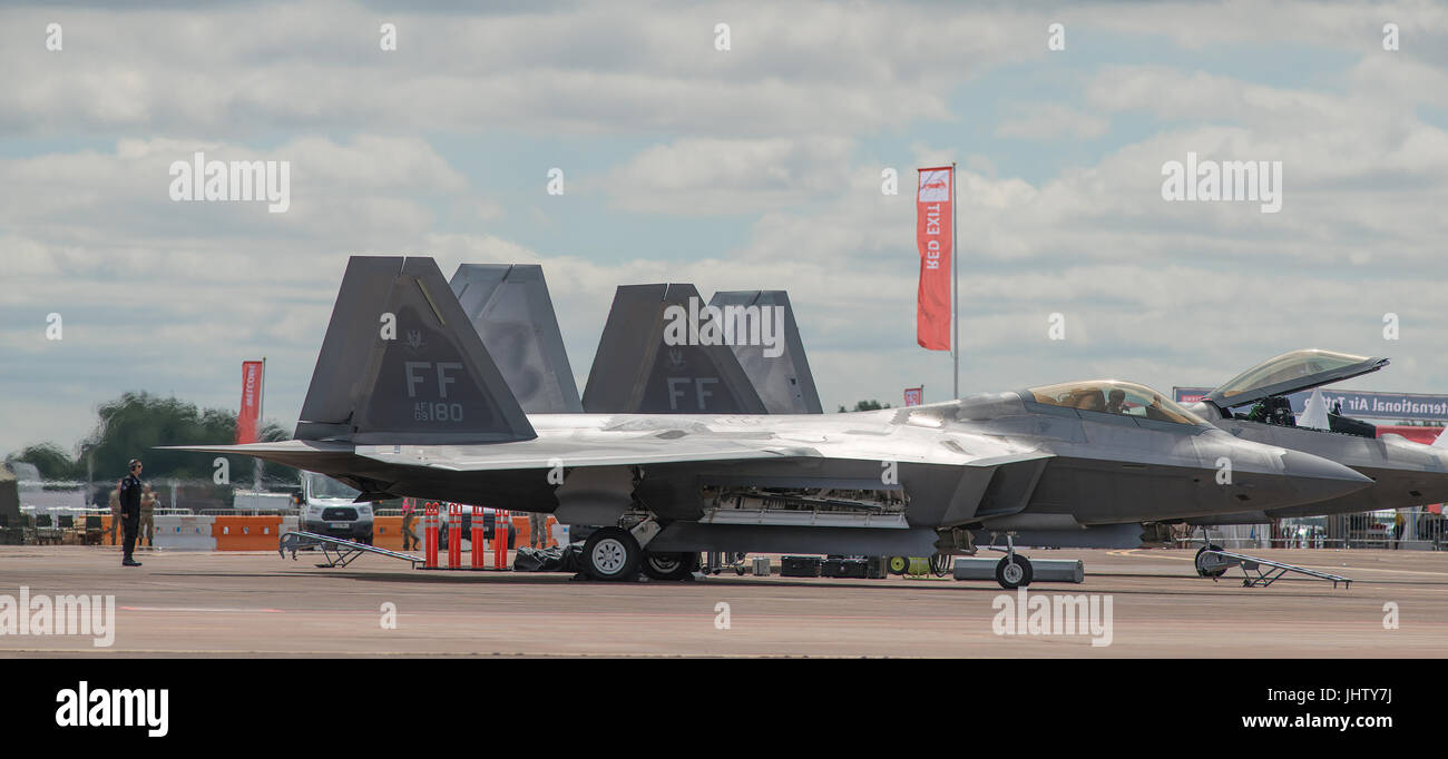 Die 2017 Royal International Air Tattoo, RIAT17, RAF Fairford, Gloucestershire, England - eine der größten Airshows der Welt. Bildnachweis: Malcolm Park Stockfoto