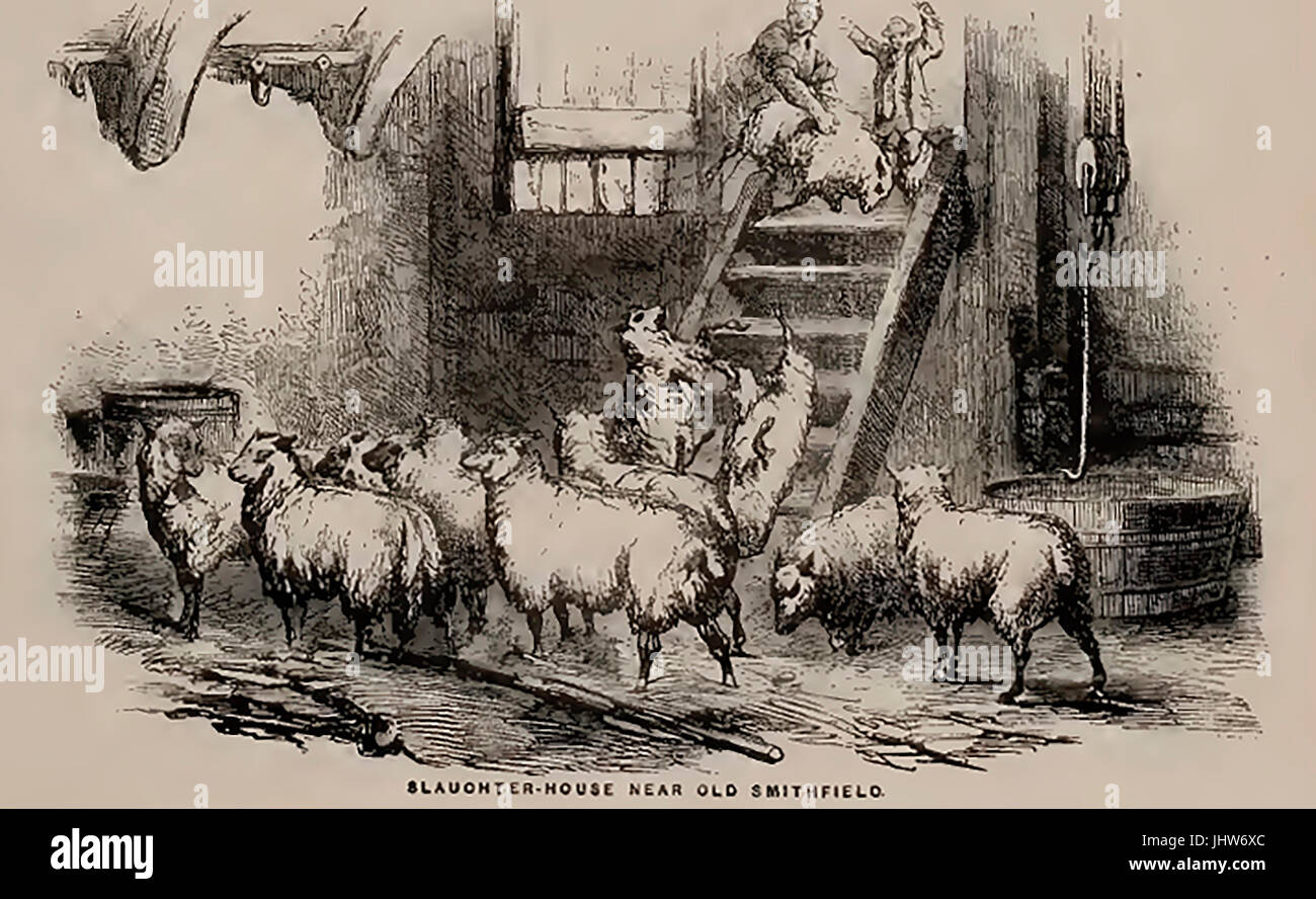 Ein 19. Jahrhundert Schlachthaus - abattoir.near Smithfield Market, London Stockfoto