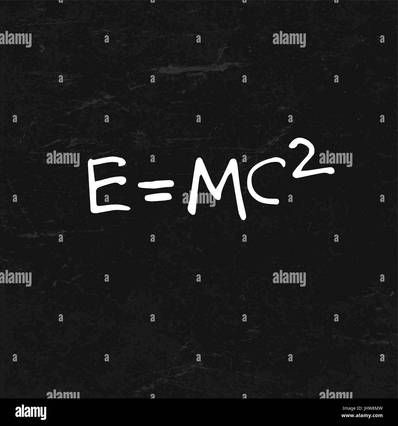 E = mc2 Formel auf BlackBoard Textur Stock Vektor