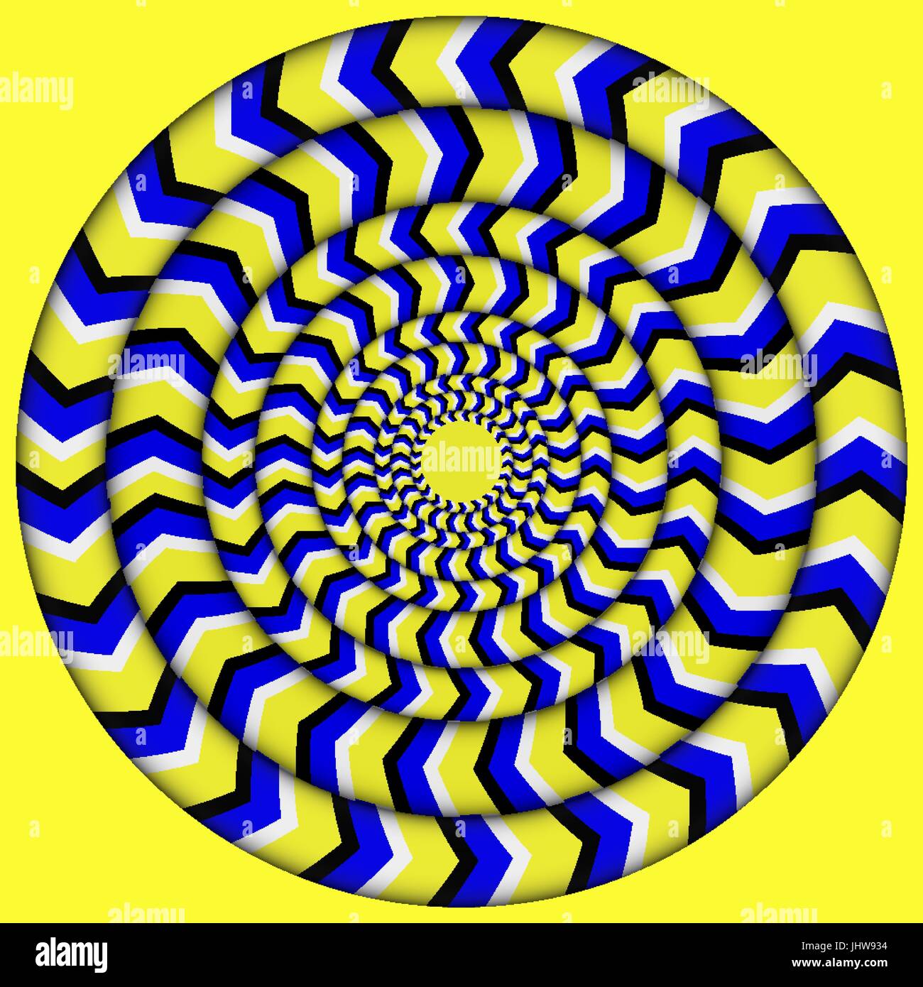 Hypnotische Drehrichtung Standige Rotation Illusion Hintergrund Mit Hellen Optischen Tauschungen Der Rotation Optische Tauschung Schleudergang Vektor Illustration Stock Vektorgrafik Alamy