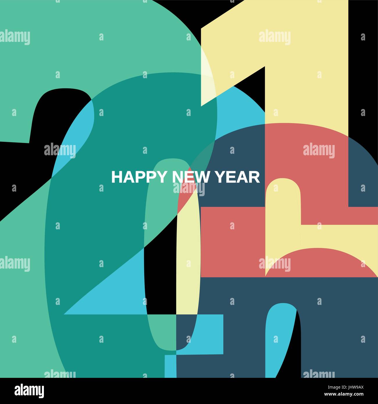 Frohes neues Jahr 2016 Stock Vektor