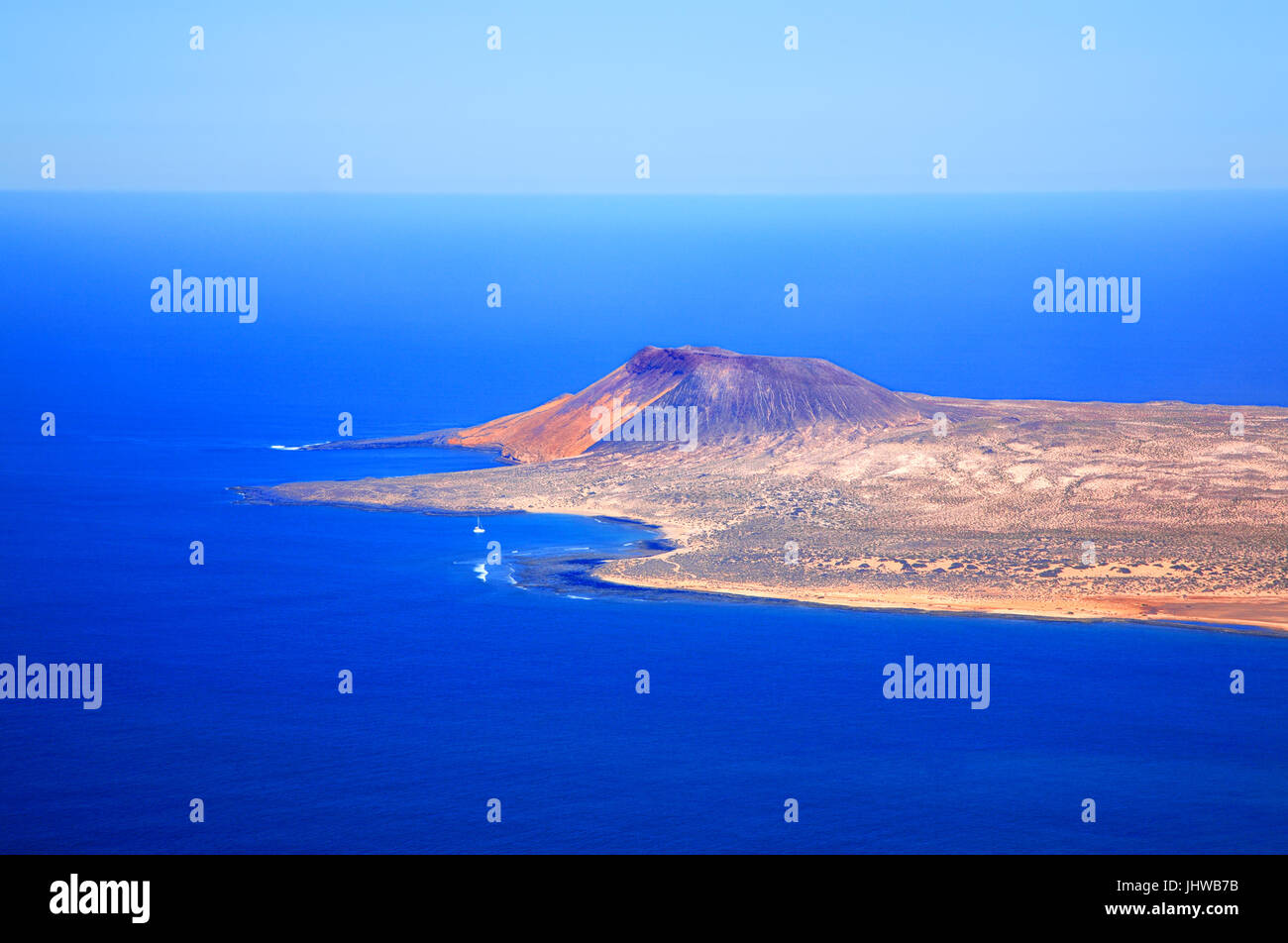 Insel La Graciosa, Insel Lanzarote, Kanarische Inseln, Spanien. Stockfoto