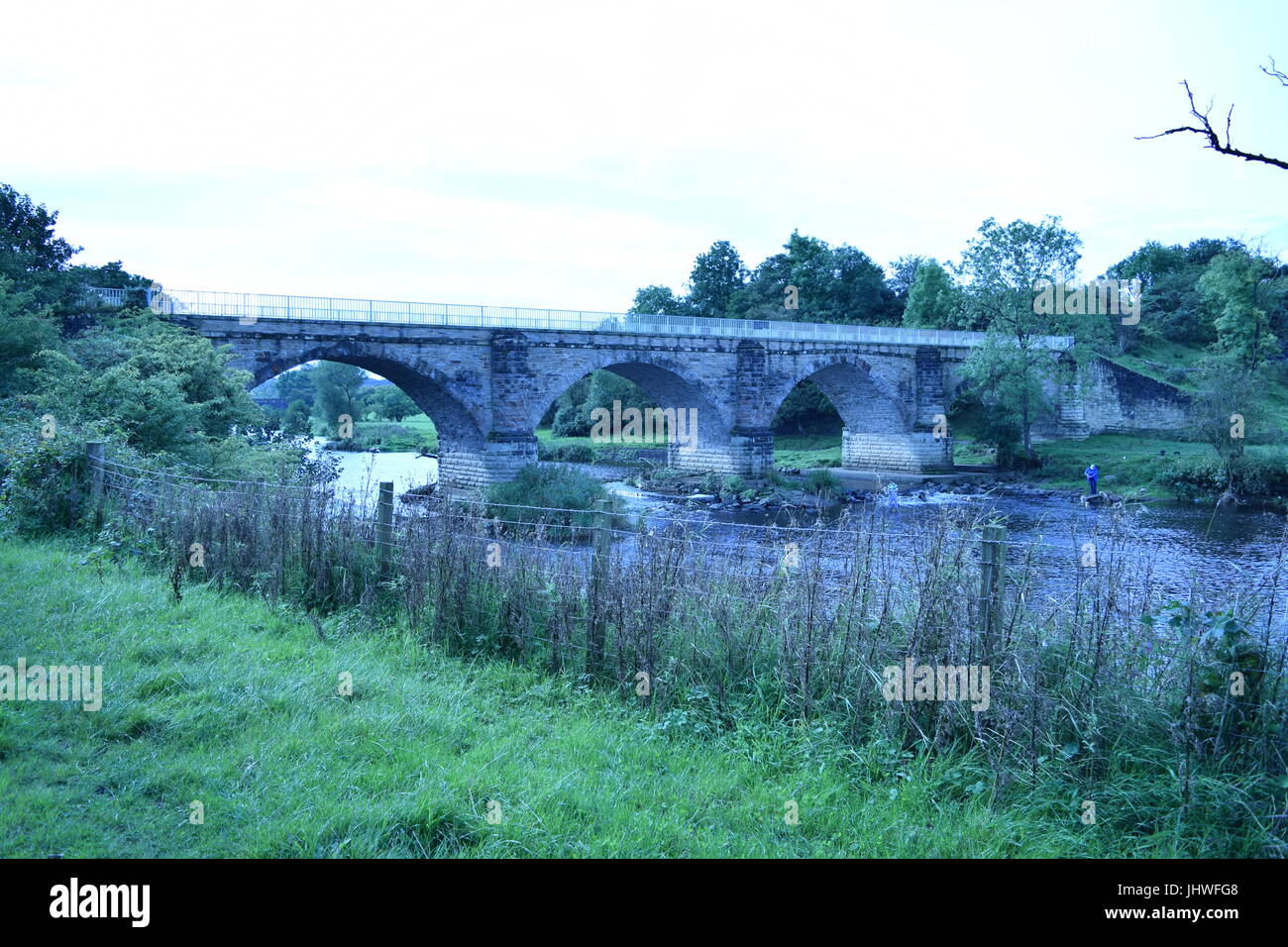 Bögen über den Fluss Irvine Stockfoto