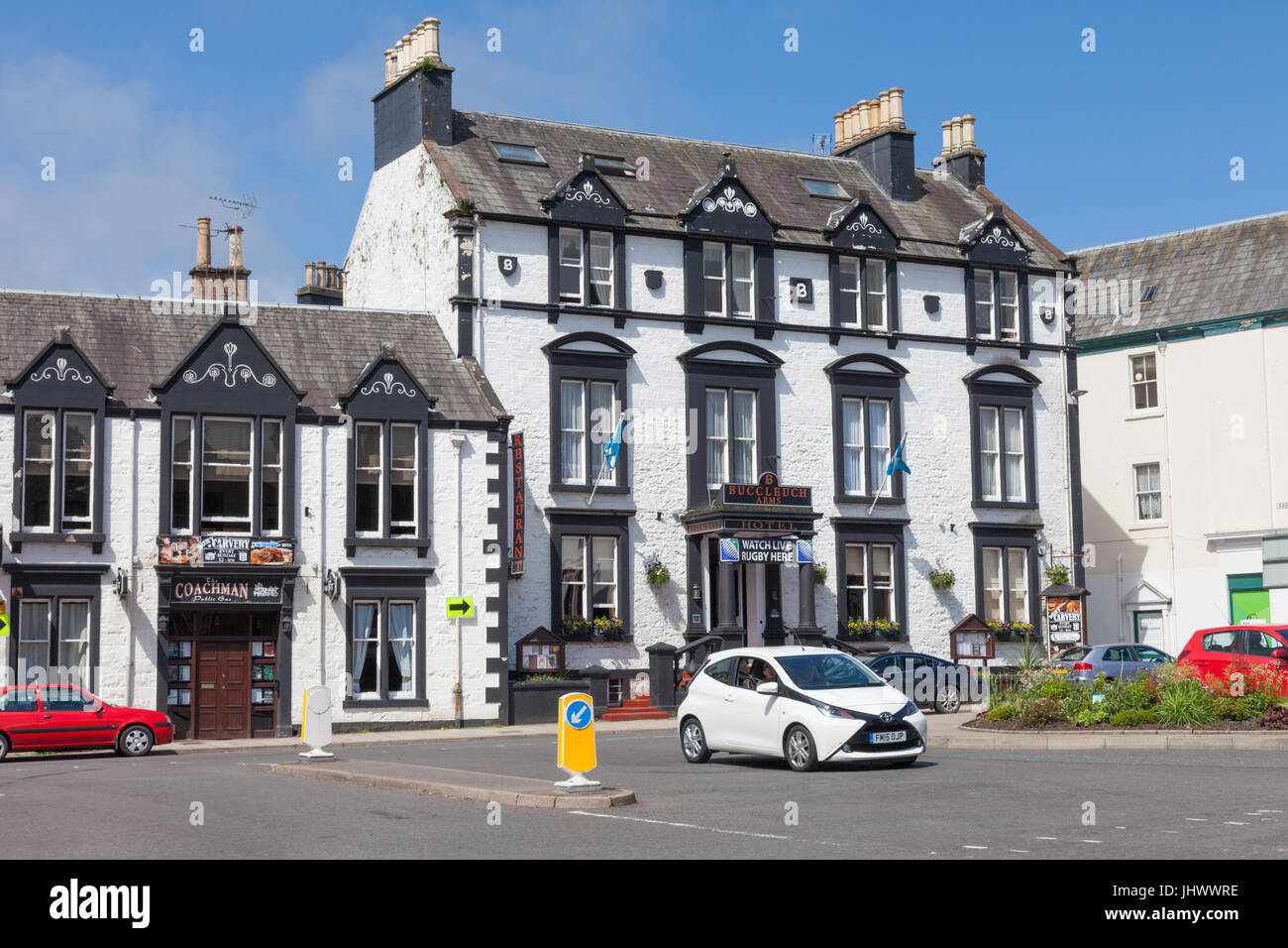 Buccleuch Arms Hotel, Moffat, Dumfries und Galloway UK Stockfoto